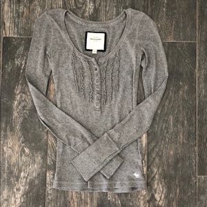 Abercrombie grey long sleeve fall